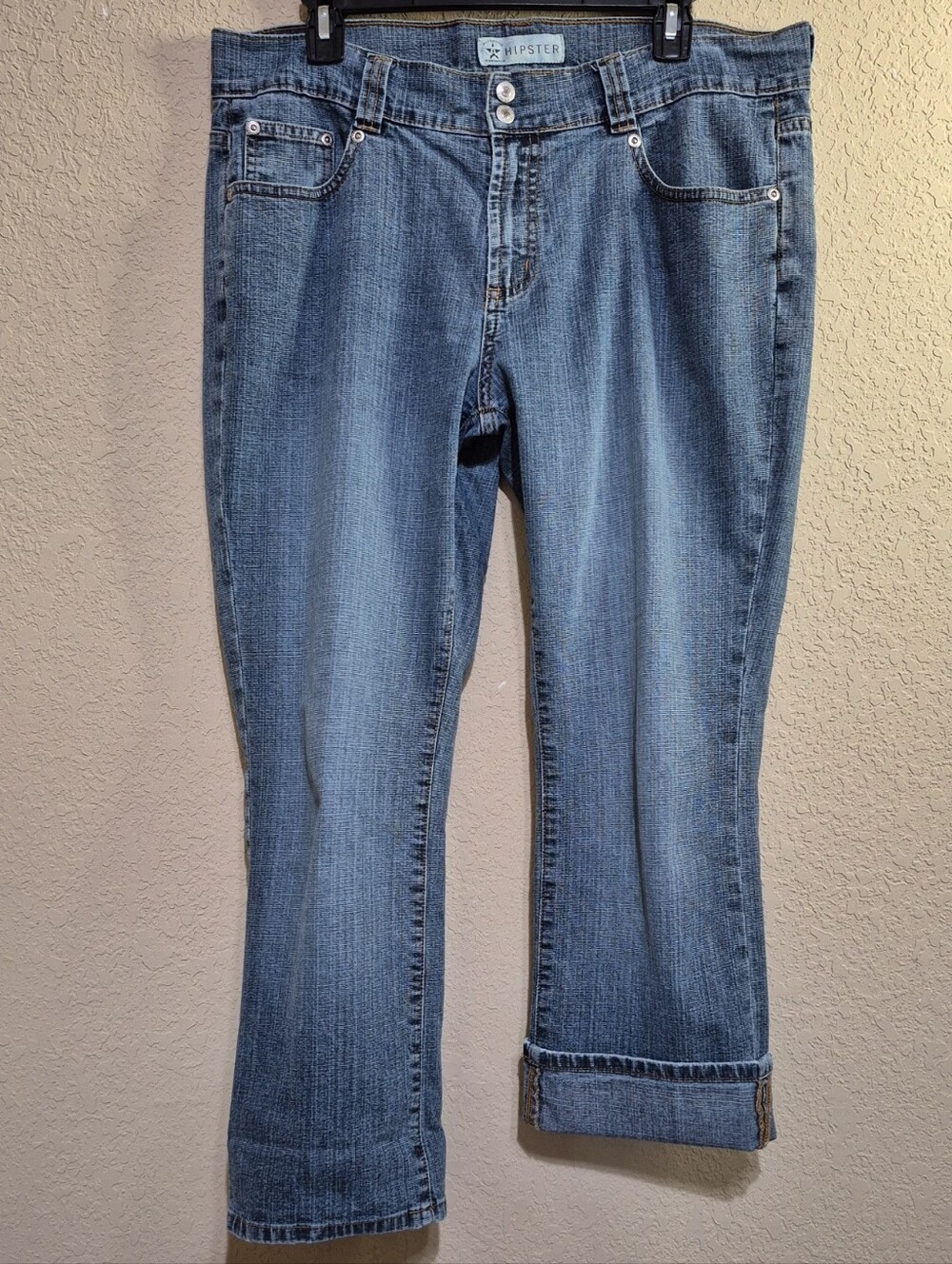 Arizona Authentic Jeanswear Blue Denim Cropped Jeans - Size 13